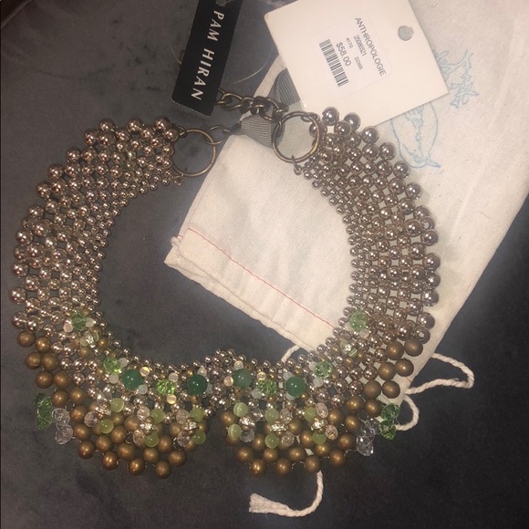 Anthropologie Jewelry - Pam Hiram (Anthropologie) Beaded Color Gold/Green